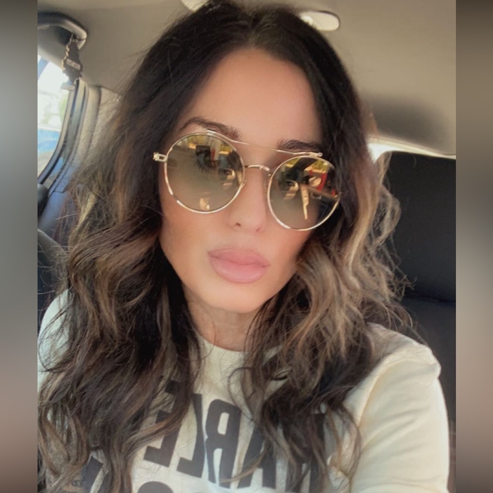 Givenchy Gold Frame Round Sunglasses - Picture 13 of 13